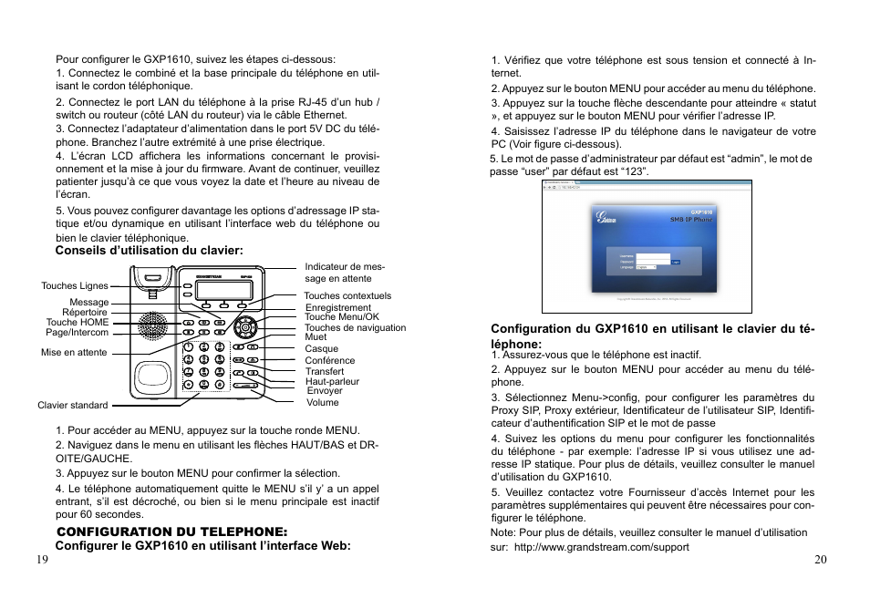 Grandstream GXP1610 Quick Installation Guides User Manual | Page 12 / 25