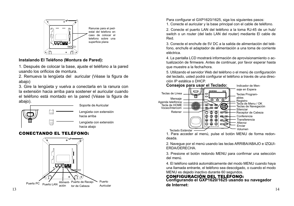 Grandstream GXP1620 Quick Installation Guides User Manual | Page 9 / 25