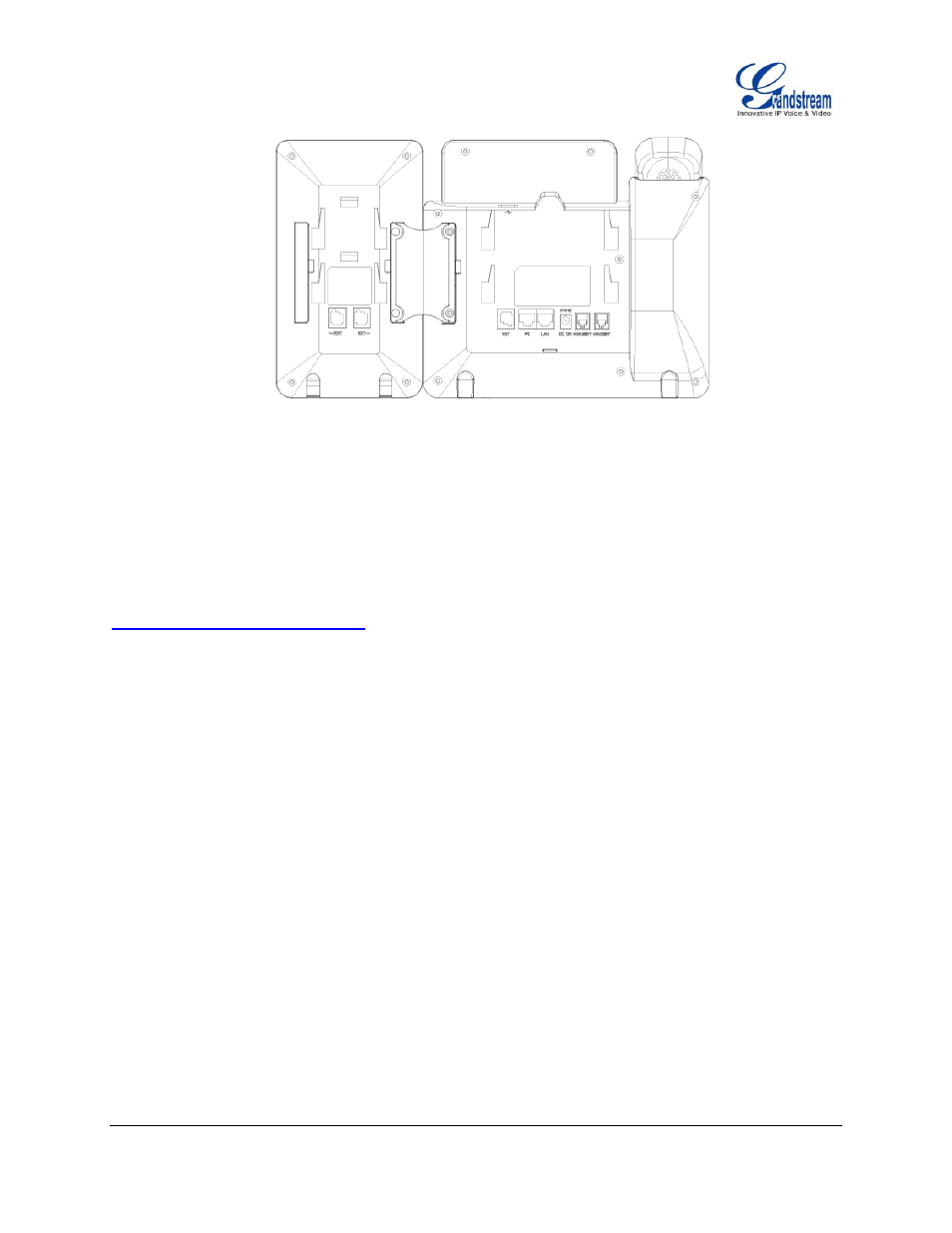 Figure 1: gxp2140 back view with gxp2200ext, Figure 1: gxp2140 back view with, Gxp2200ext | Grandstream GXP2130 User Guide User Manual | Page 20 / 51