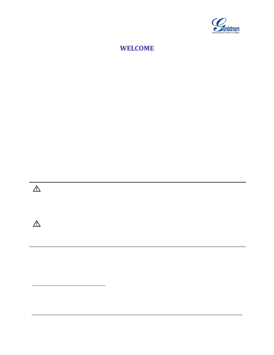 Welcome | Grandstream GXP2130 Administration Guide User Manual | Page 13 / 85