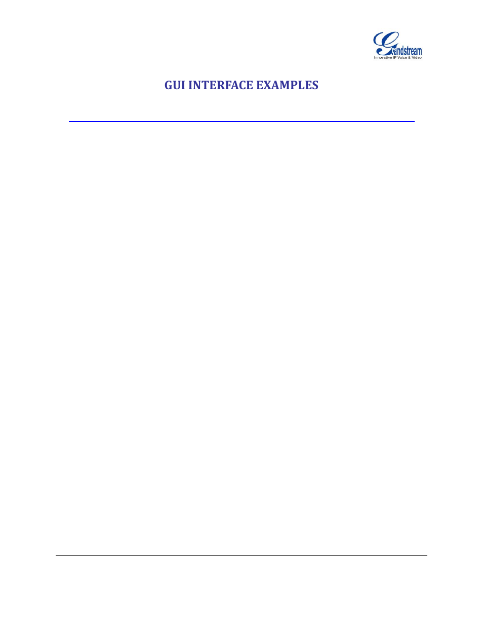 Gui interface examples | Grandstream GXP2130 Administration Guide User Manual | Page 7 / 85