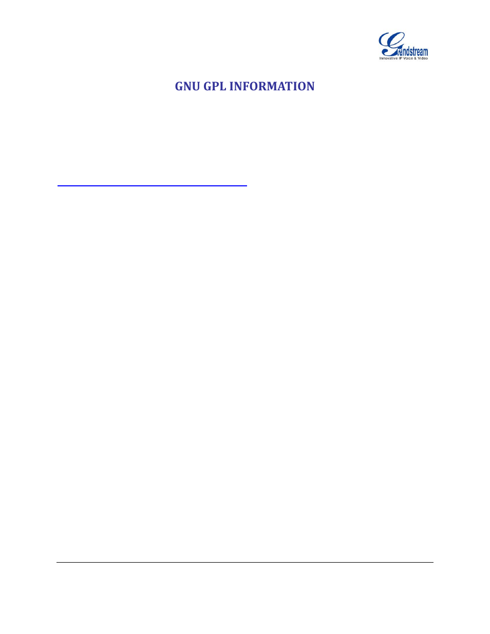 Gnu gpl information | Grandstream GXP2130 Administration Guide User Manual | Page 8 / 85