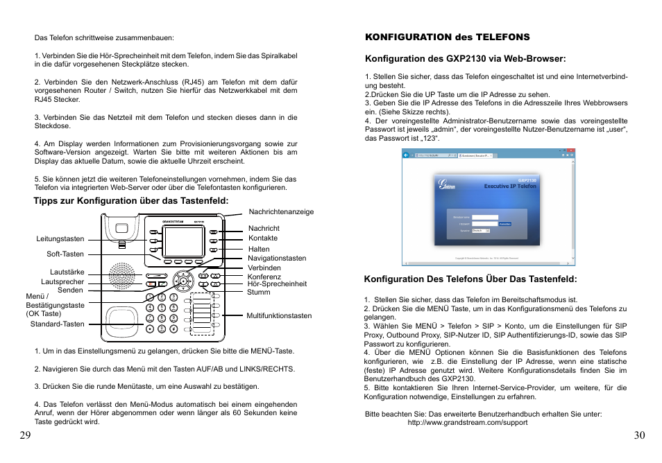 Grandstream GXP2130 Quick Installation Guides User Manual | Page 17 / 23