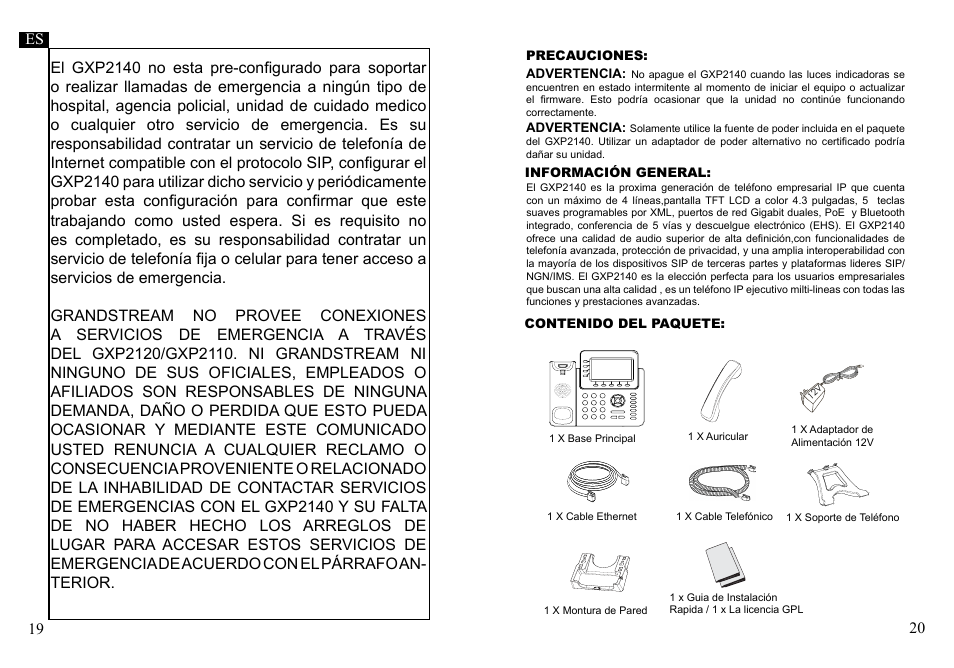 Grandstream GXP2140 Quick Installation Guides User Manual | Page 12 / 31