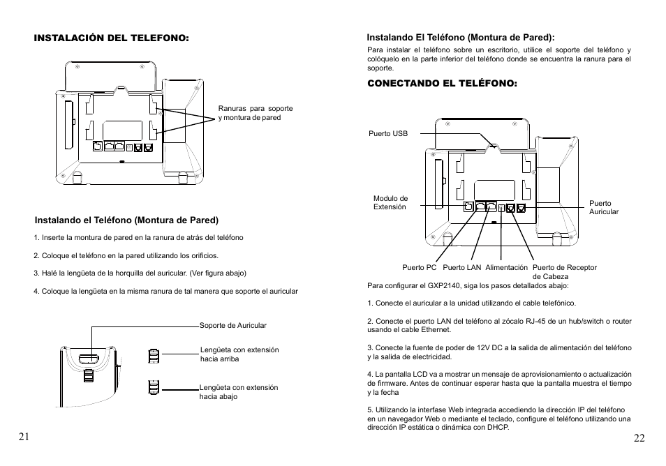 Grandstream GXP2140 Quick Installation Guides User Manual | Page 13 / 31