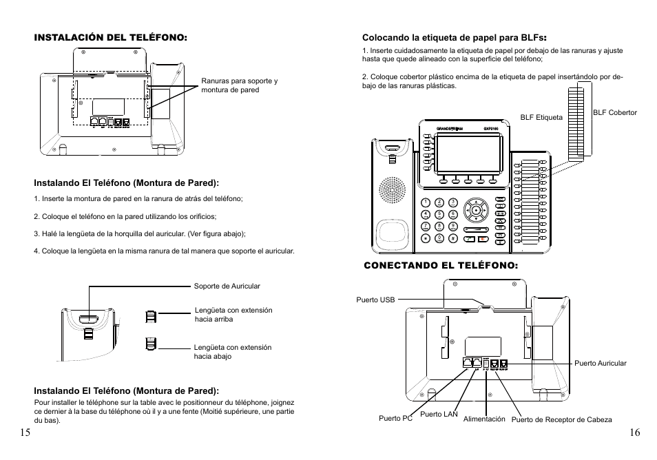 Grandstream GXP2160 Quick Installation Guides User Manual | Page 10 / 23