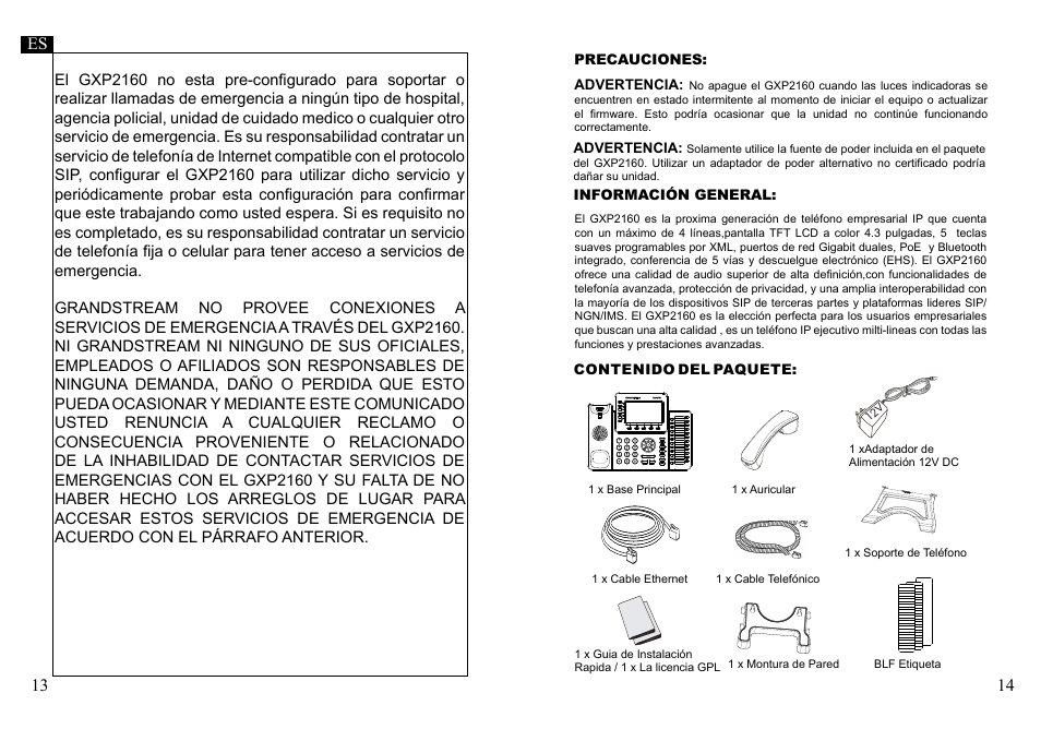 Grandstream GXP2160 Quick Installation Guides User Manual | Page 9 / 23