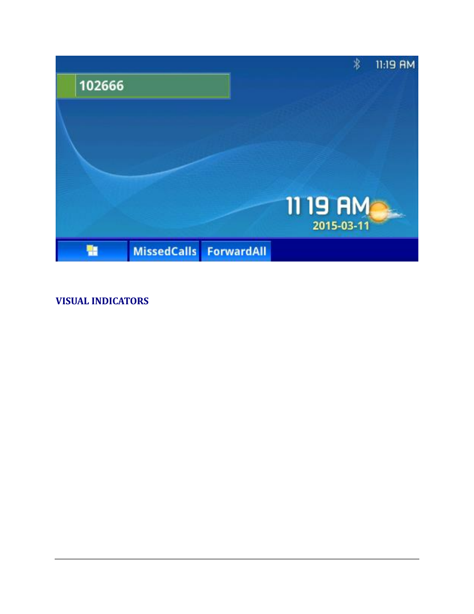 Visual indicators | Grandstream GXP BroadWorks SCA User Manual | Page 11 / 13