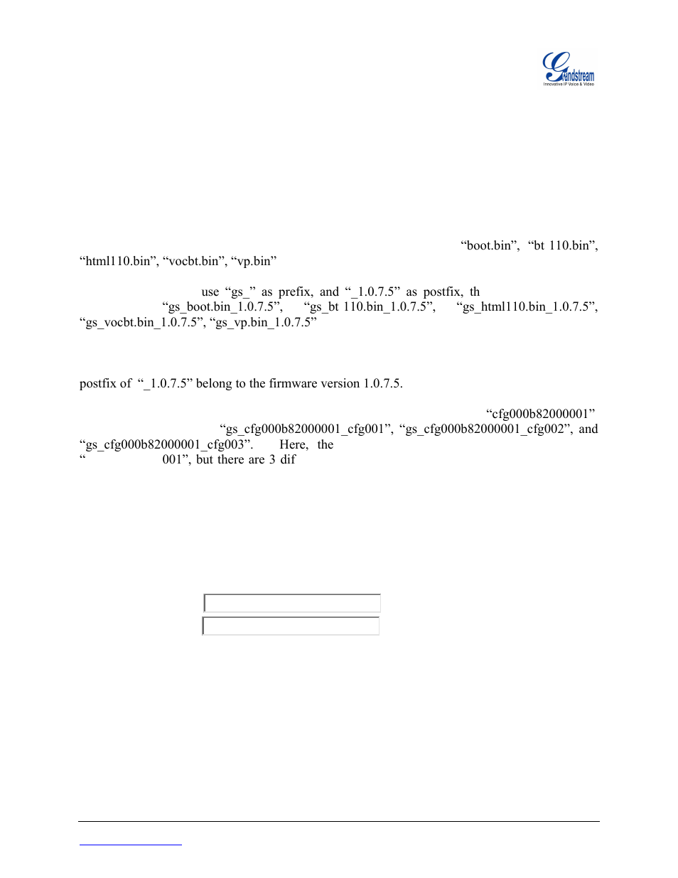 Firmware server and configuration file server, Managing firmware and configuration file download | Grandstream SIP Device Provisioning Guide User Manual | Page 5 / 9