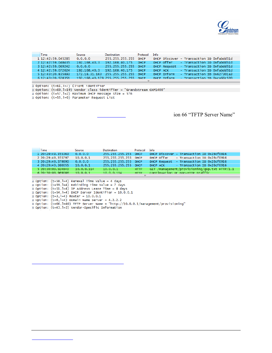 Xml provisioning schema and example file | Grandstream SIP Device Provisioning Guide User Manual | Page 7 / 9