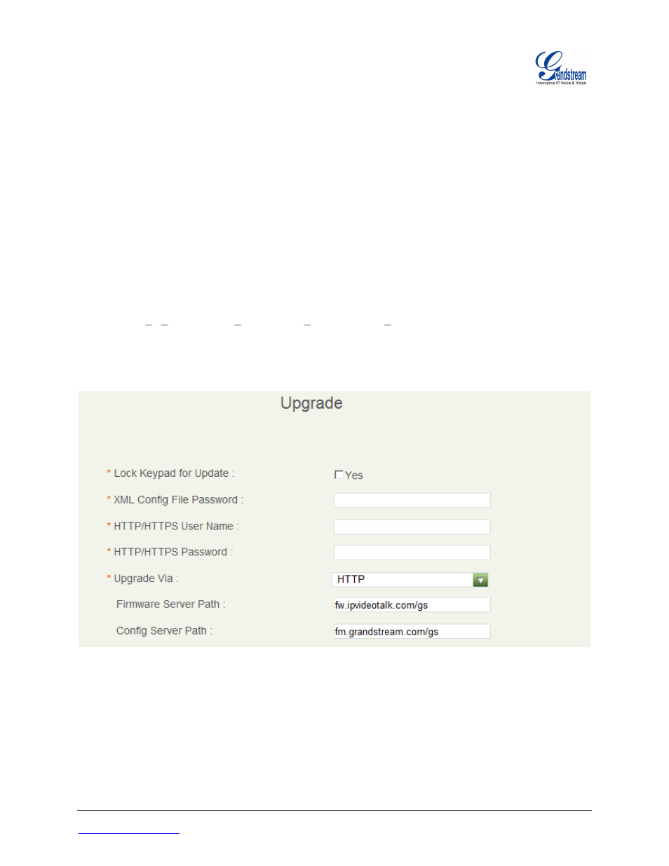 Xml file encryption, Igure, Sing web | To define the, Onfiguration, Assword | Grandstream SIP Device Provisioning Guide User Manual | Page 8 / 9