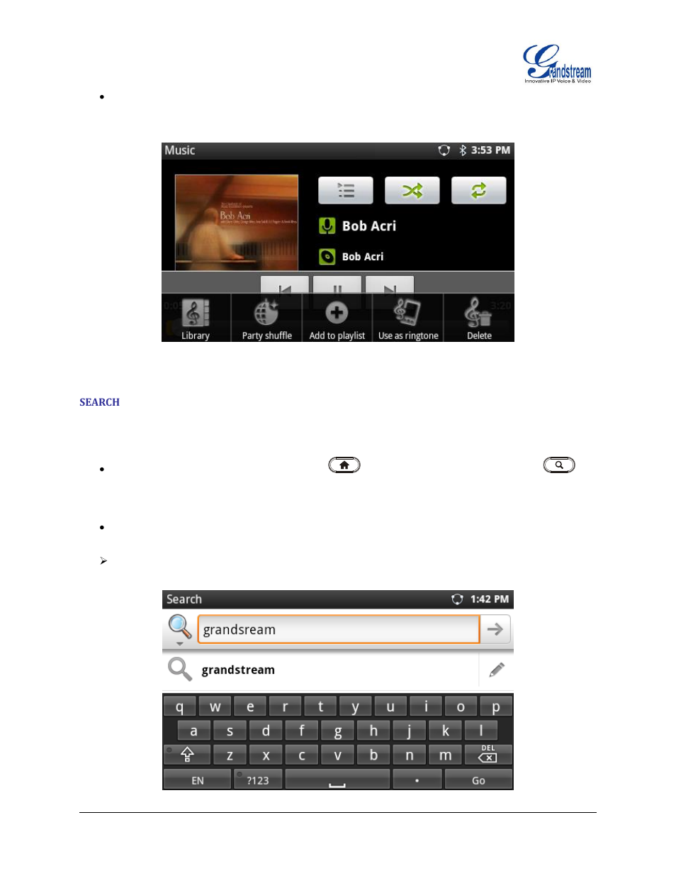 Search | Grandstream GXP2200 User Manual User Manual | Page 103 / 162