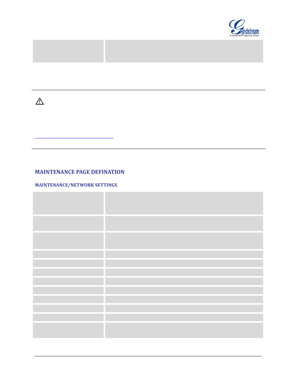 Maintenance/network settings | Grandstream GXP2200 User Manual User Manual | Page 134 / 162