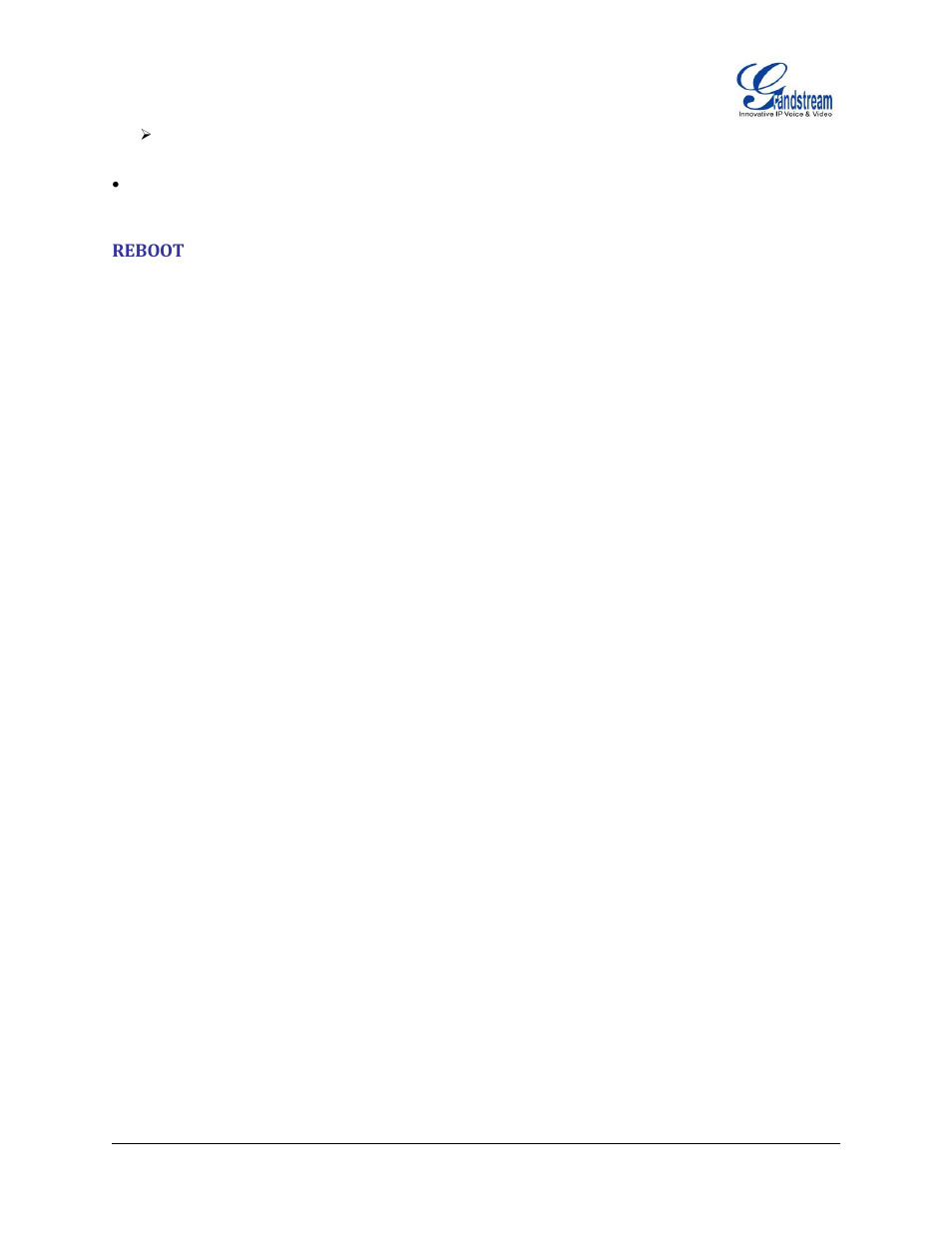 Reboot | Grandstream GXP2200 User Manual User Manual | Page 153 / 162