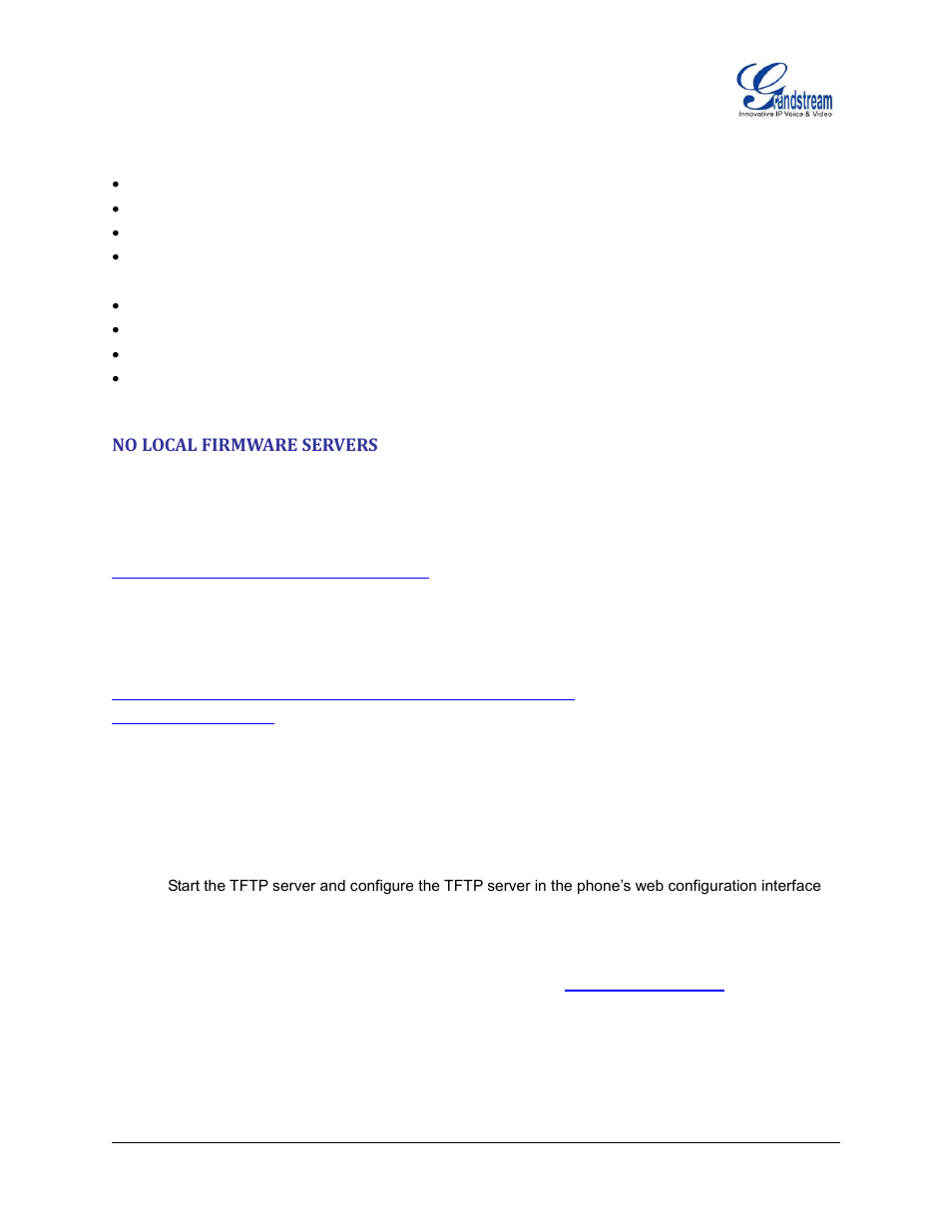 No local firmware servers | Grandstream GXP2200 User Manual User Manual | Page 157 / 162