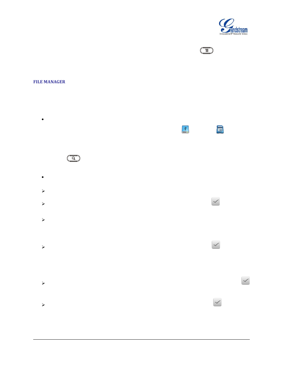 File manager | Grandstream GXP2200 User Manual User Manual | Page 86 / 162