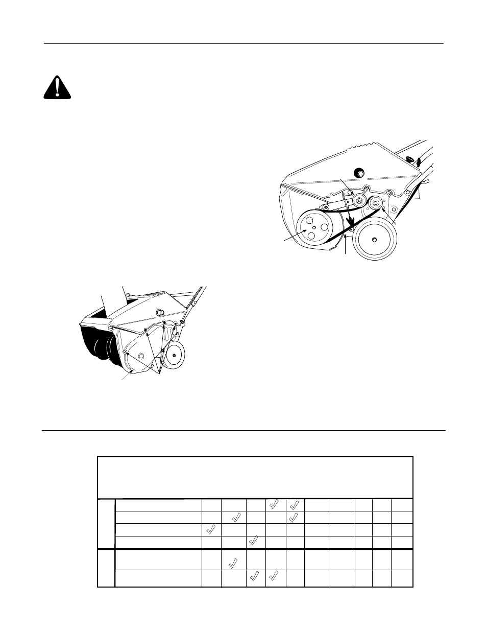 General recommendations, Replacing belt, Replacing shave plate | Customer responsibilities, Warning | Cub Cadet 421R User Manual | Page 10 / 20