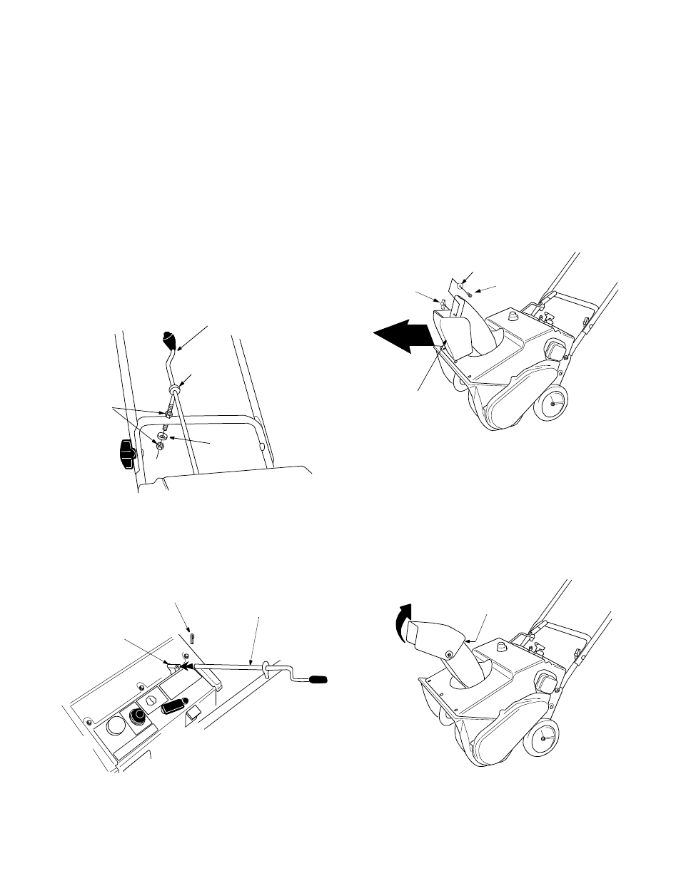 Installing chute crank, Assembling discharge chute | Cub Cadet 421R User Manual | Page 6 / 20