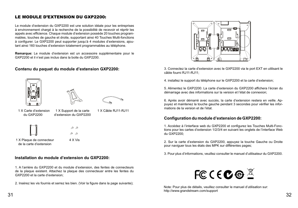 Grandstream GXP2200 Quick Installation Guide User Manual | Page 18 / 30