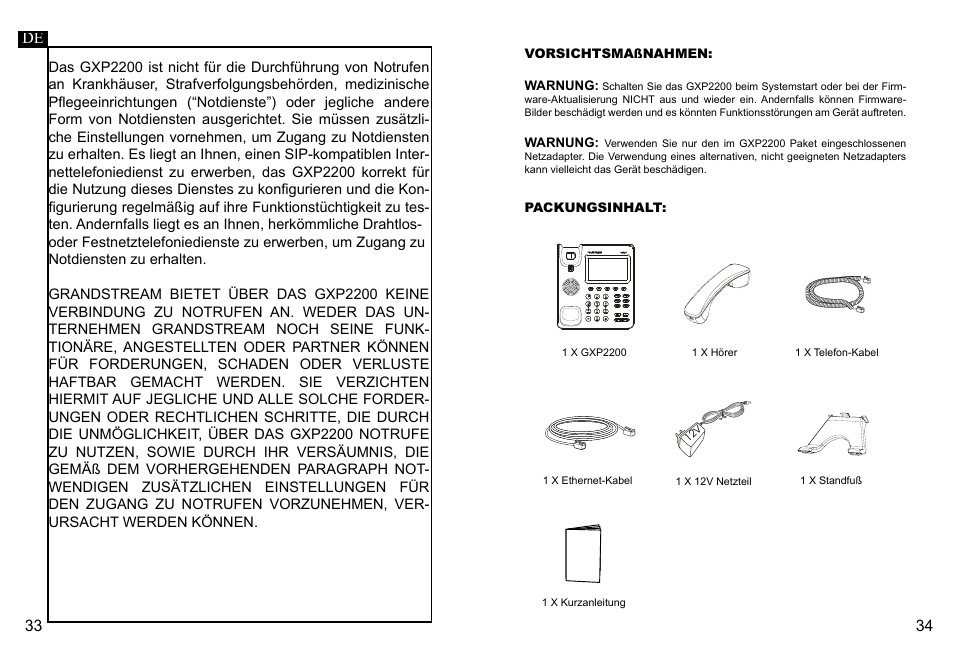 Grandstream GXP2200 Quick Installation Guide User Manual | Page 19 / 30