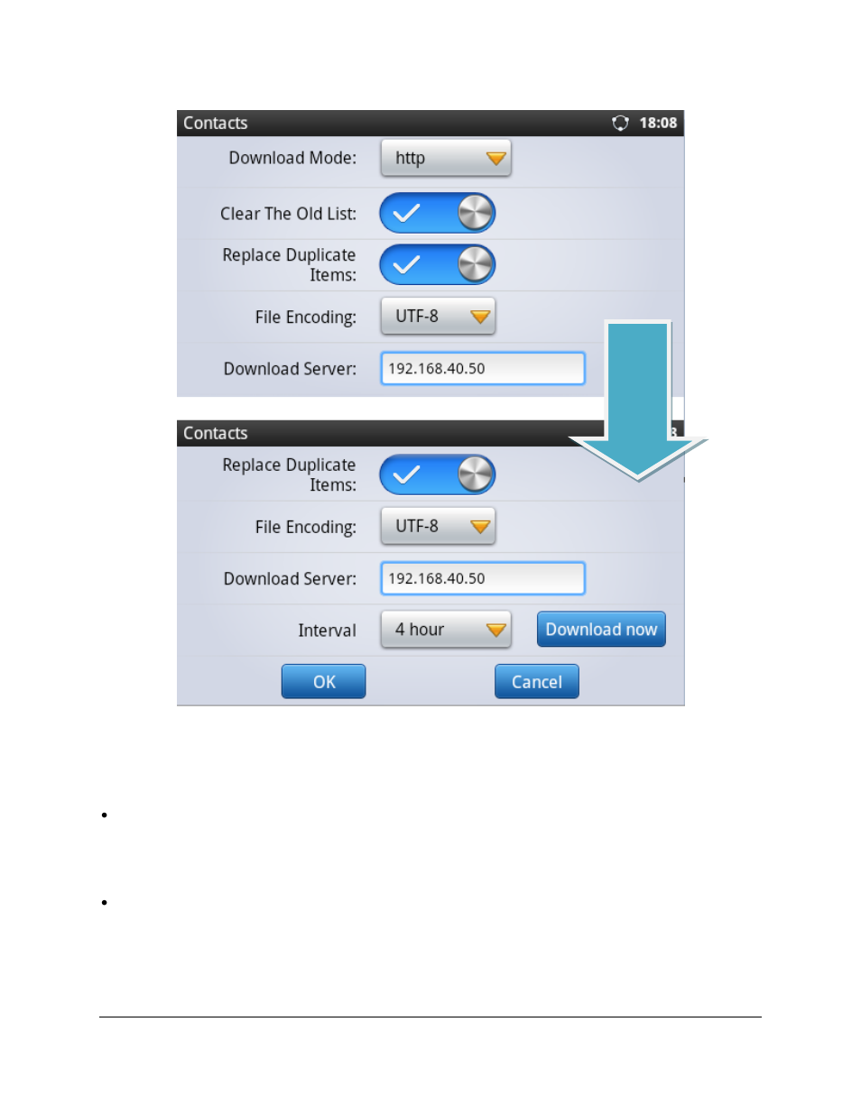 Figure 5: xml phone book download | Grandstream GXP2200 XML Phonebook Guide User Manual | Page 8 / 22