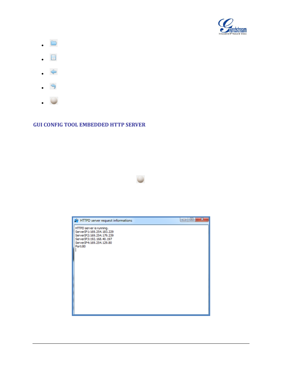 Gui config tool embedded http server, Figure 2: http server on | Grandstream GXP2200 GUI Customization Guide User Manual | Page 4 / 15