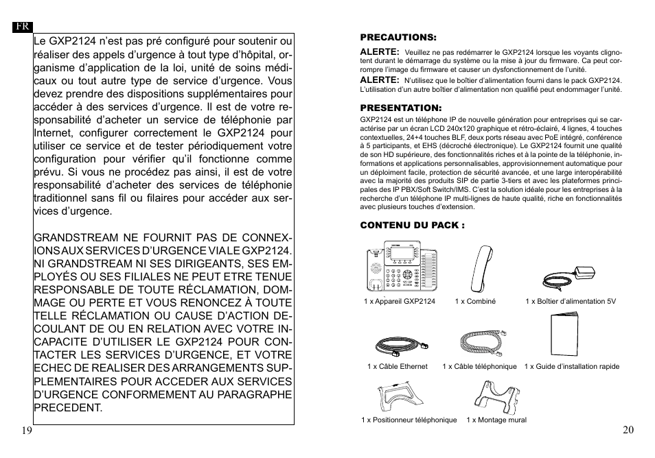Grandstream GXP2124 Quick Installation Guide User Manual | Page 12 / 23