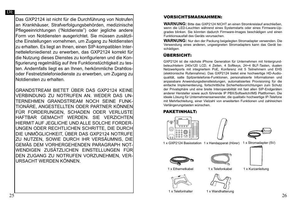 Grandstream GXP2124 Quick Installation Guide User Manual | Page 15 / 23
