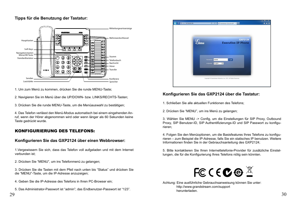 Grandstream GXP2124 Quick Installation Guide User Manual | Page 17 / 23