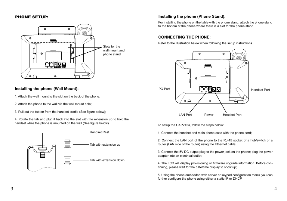 Grandstream GXP2124 Quick Installation Guide User Manual | Page 4 / 23