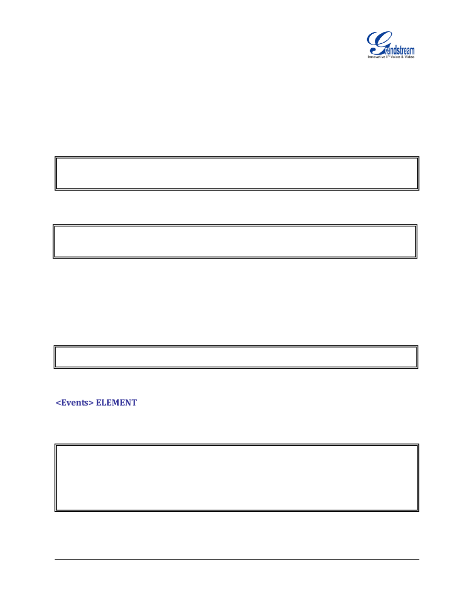 Events> element | Grandstream GXP21xx XML Application Guide User Manual | Page 31 / 36