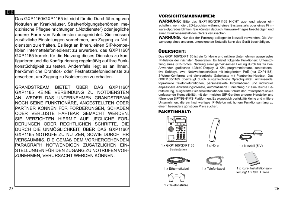 Grandstream GXP1160 Quick Installation Guide User Manual | Page 15 / 23