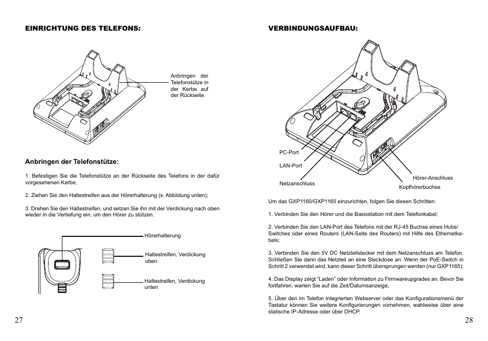 Bookmark 1 | Grandstream GXP1160 Quick Installation Guide User Manual | Page 16 / 23