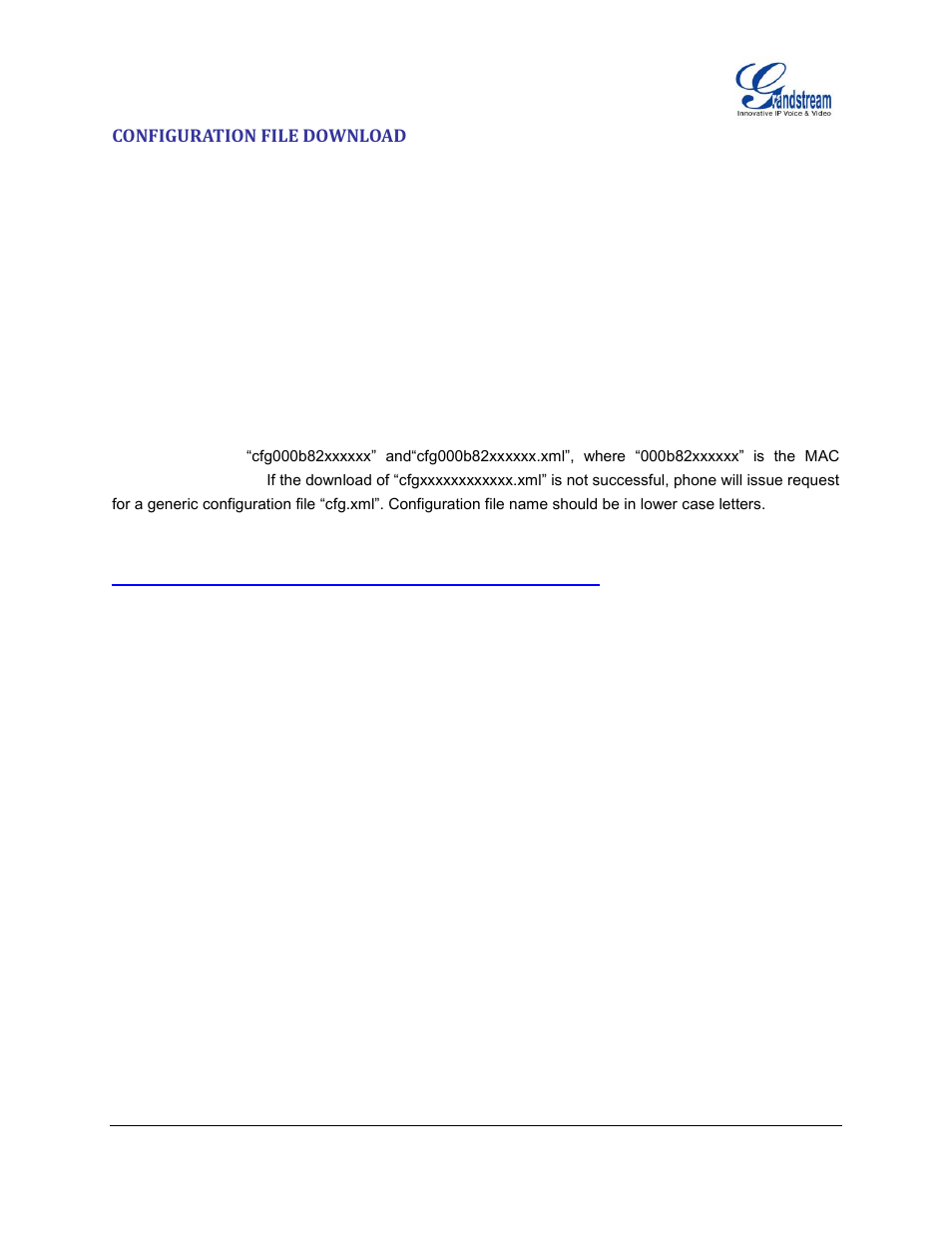 Configuration file download | Grandstream GXP1100 User Manual User Manual | Page 52 / 55