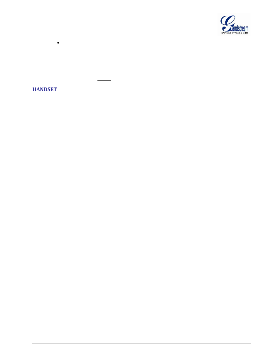 Handset | Grandstream DP715 User Manual User Manual | Page 58 / 58