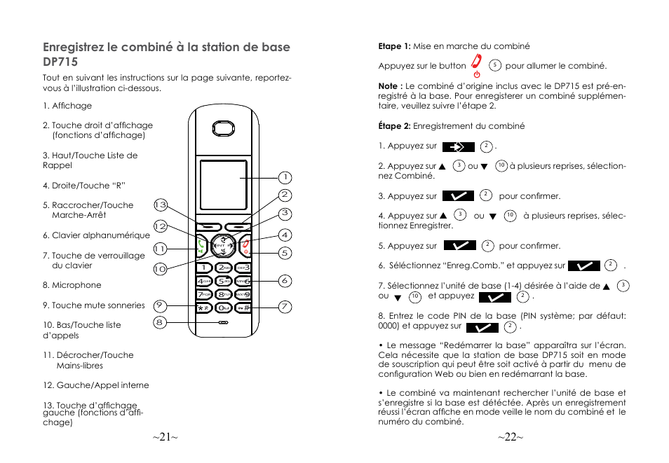 Grandstream DP715 Quick Start Guide User Manual | Page 13 / 34