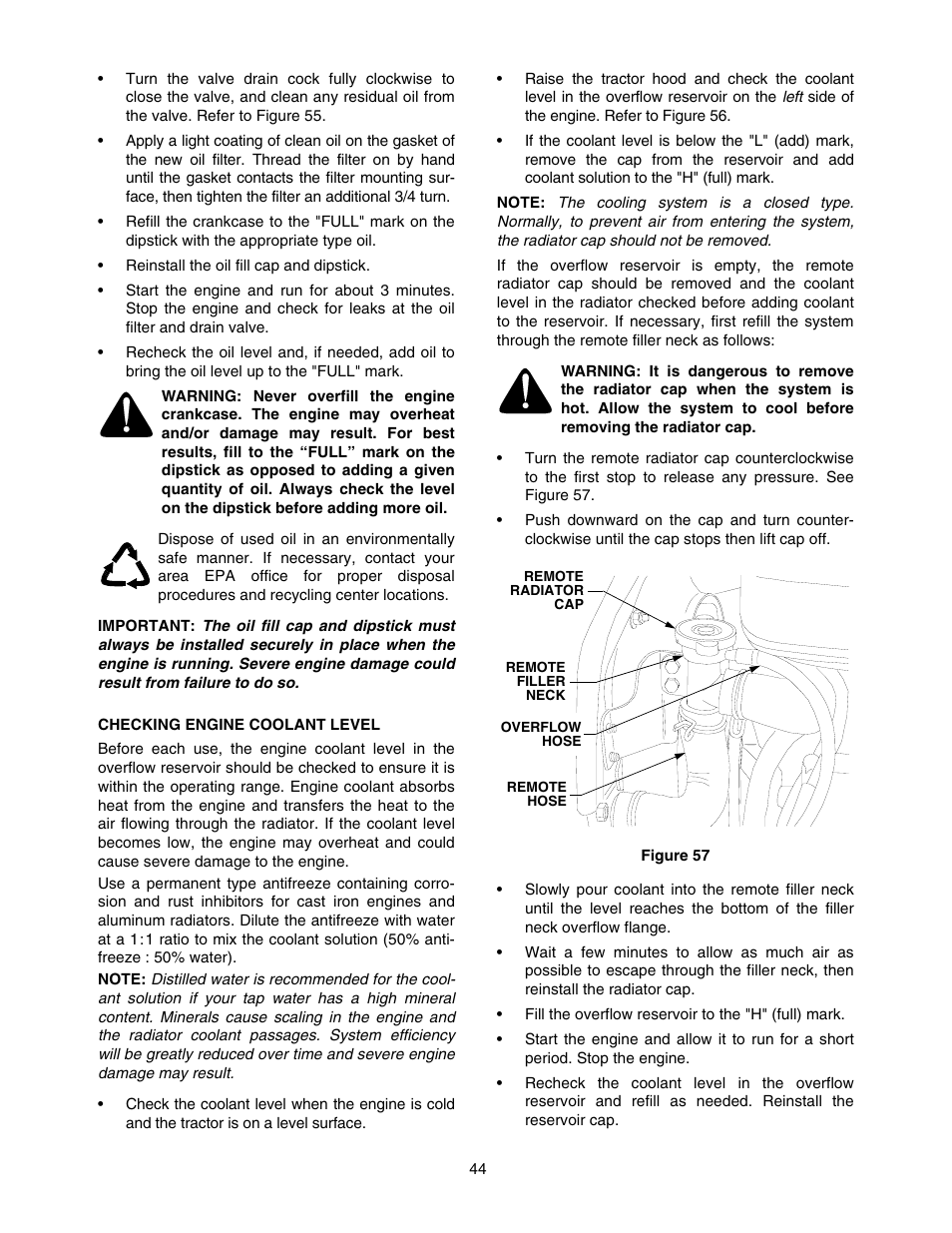 Cub Cadet 5254 User Manual | Page 44 / 52