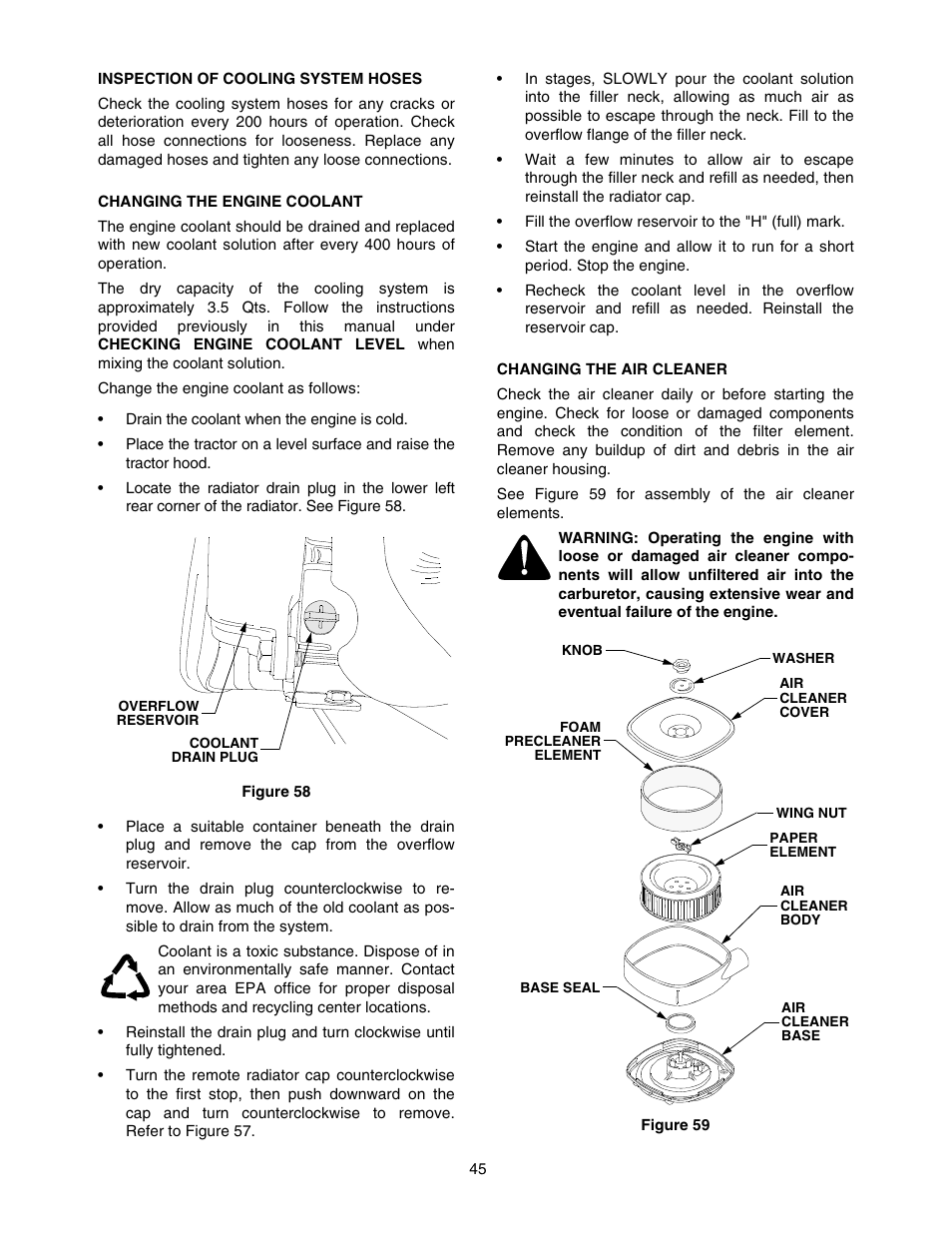 Cub Cadet 5254 User Manual | Page 45 / 52