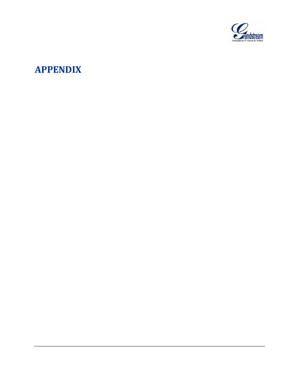 Appendix, Faqs | Grandstream GVR3550 User Manual User Manual | Page 117 / 120
