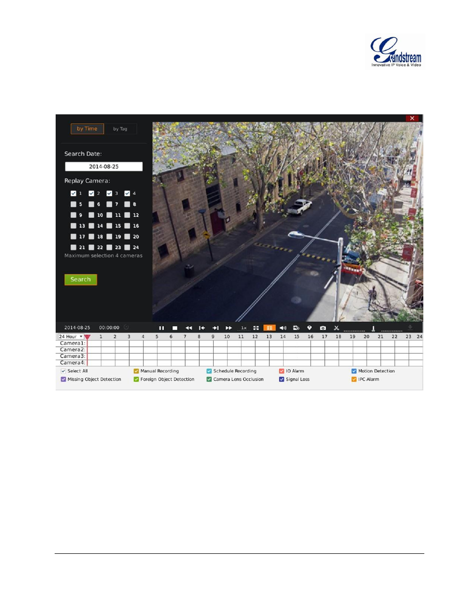 Local playback, Search record, Search by time | Local, Playback, Search, Record, Time, Igure, Gvr3550 | Grandstream GVR3550 User Manual User Manual | Page 43 / 120