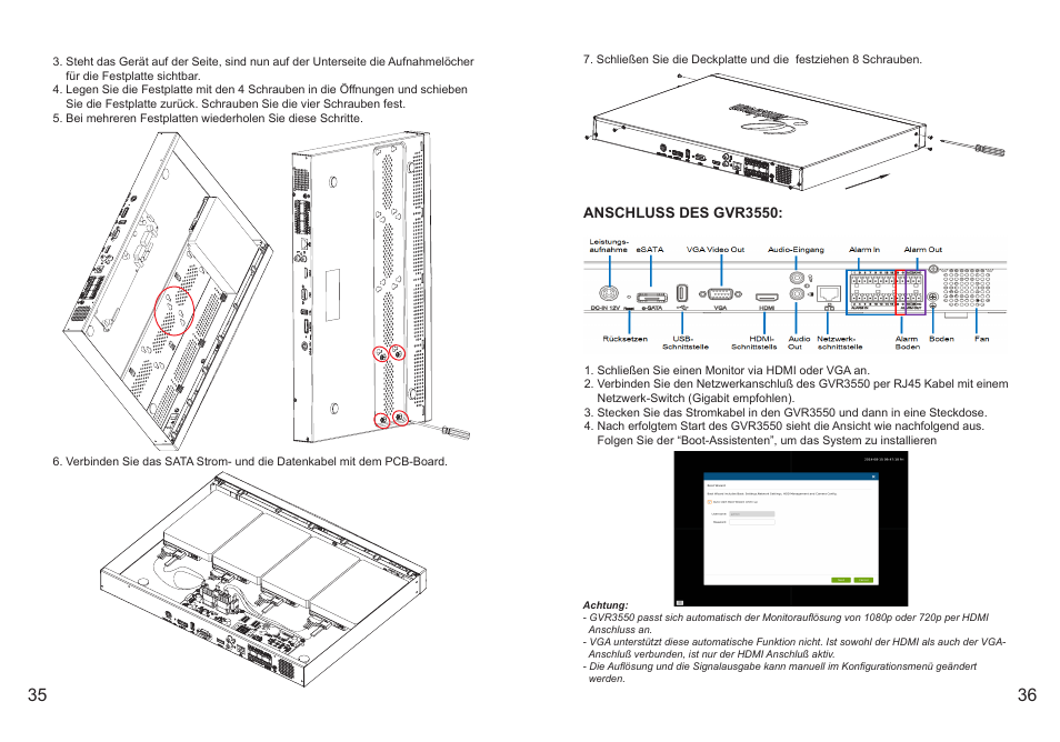 Grandstream GVR3550 Quick Installation Guide User Manual | Page 20 / 38