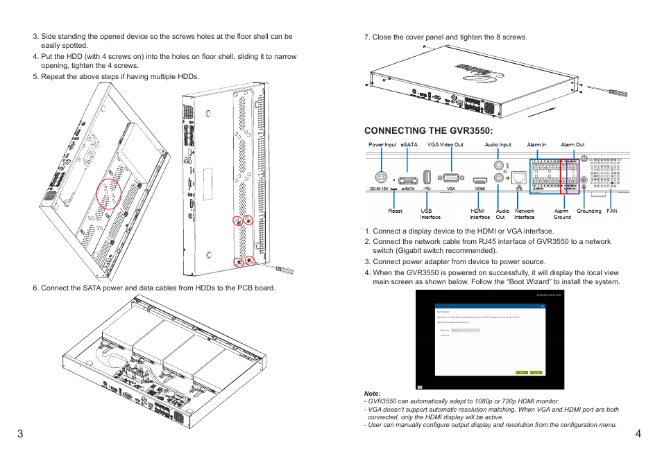 Grandstream GVR3550 Quick Installation Guide User Manual | Page 4 / 38