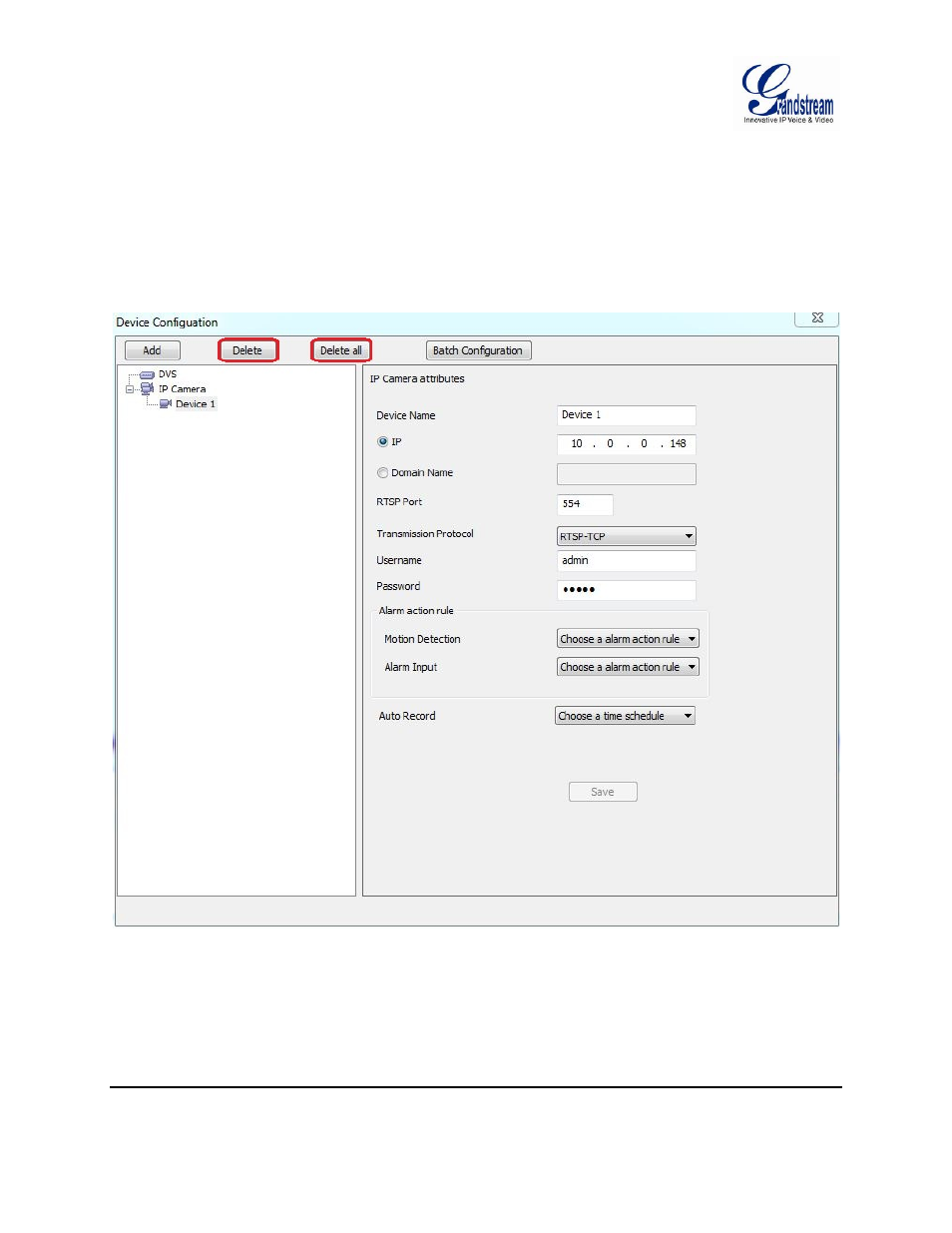 Delete device, Search device, Figure 8: delete device | Grandstream GSurf Pro User Manual User Manual | Page 15 / 45