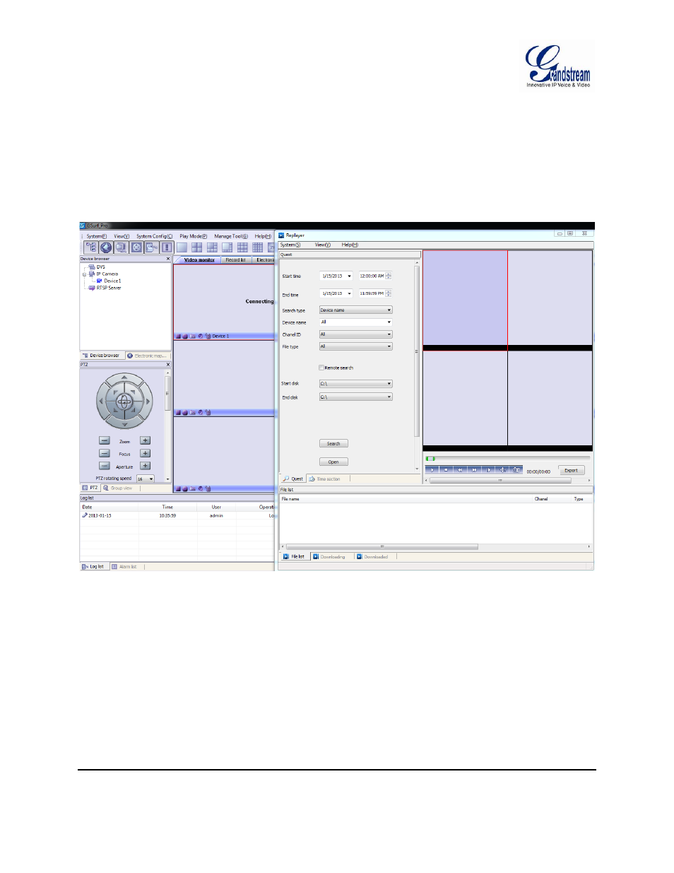 Replay, Electronic map, Figure 19: replay | Grandstream GSurf Pro User Manual User Manual | Page 25 / 45
