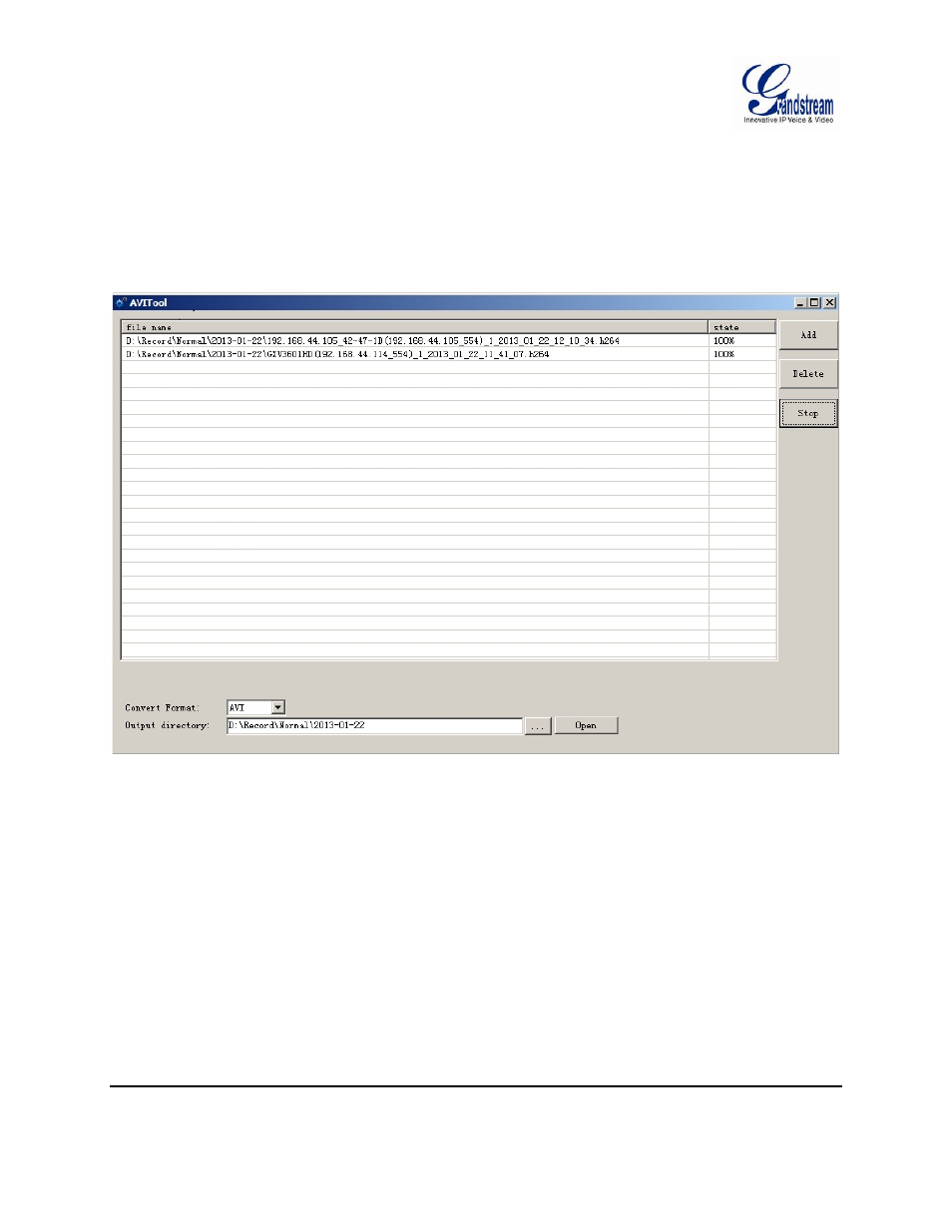 Convert video format, User management, Figure 27: media convert tool | Grandstream GSurf Pro User Manual User Manual | Page 34 / 45