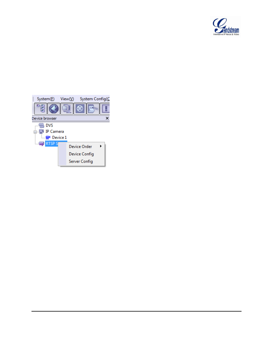 Client side, Figure 33: rtsp server | Grandstream GSurf Pro User Manual User Manual | Page 39 / 45