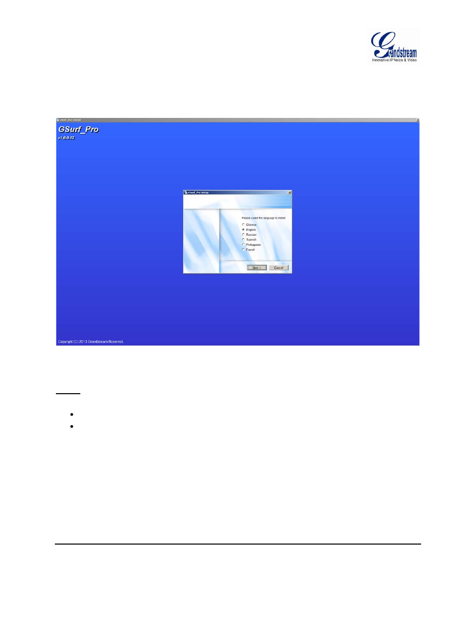 Install gsurf_pro, Uninstall gsurf_pro, Figure 2: gsurf_pro installation | Grandstream GSurf Pro User Manual User Manual | Page 8 / 45