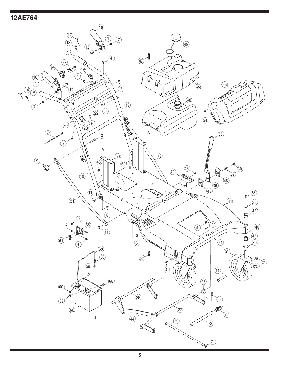 1ae764 | Cub Cadet Time Saver User Manual | Page 2 / 16