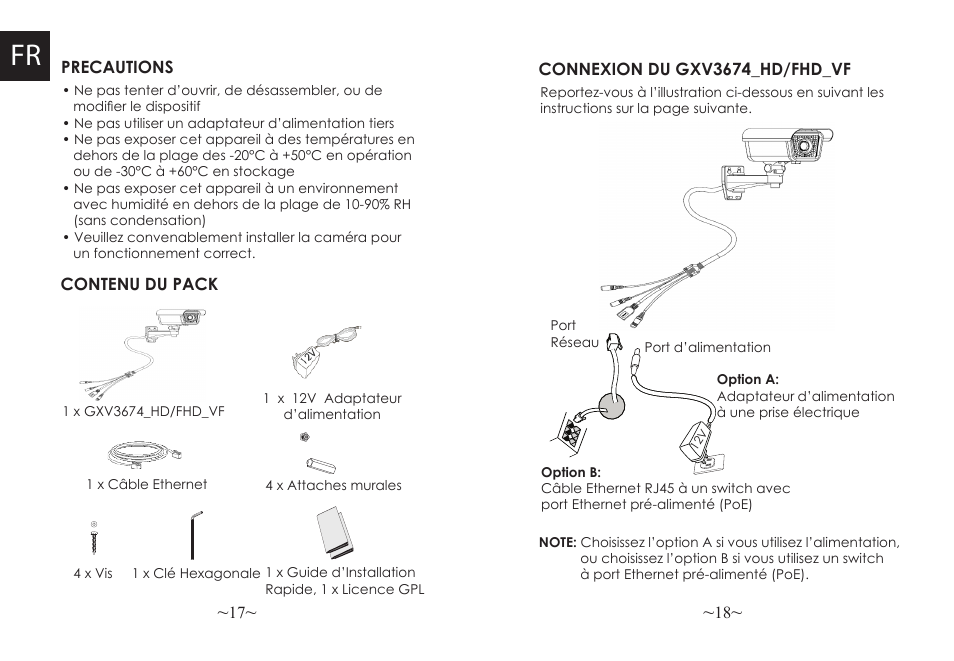 Grandstream GXV3674 v2 Quick Installation Guide User Manual | Page 11 / 38