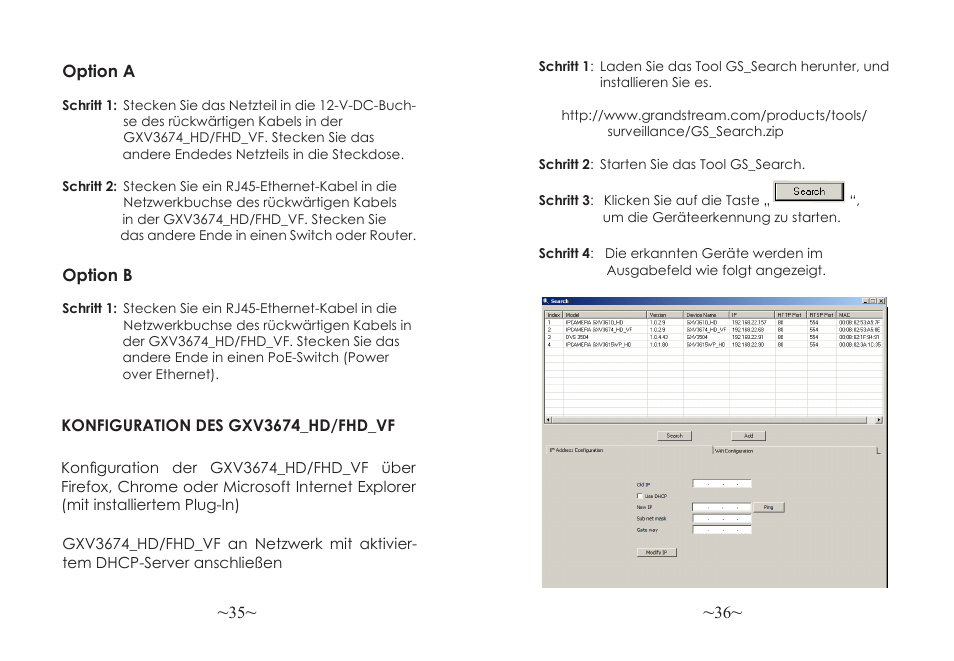 Grandstream GXV3674 v2 Quick Installation Guide User Manual | Page 20 / 38